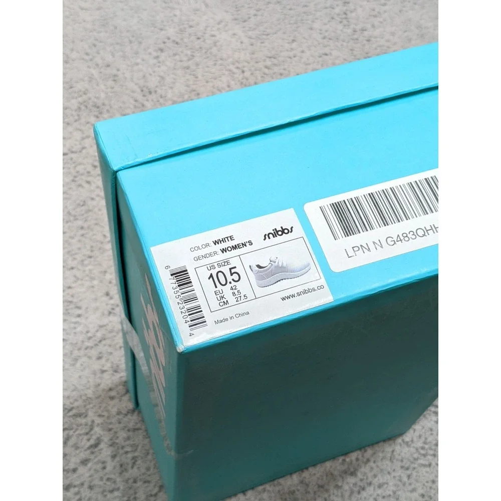 Snibbs Spacecloud Work Sneakers Women's 10.5 White‎ Slip Resistant Nursing NIB